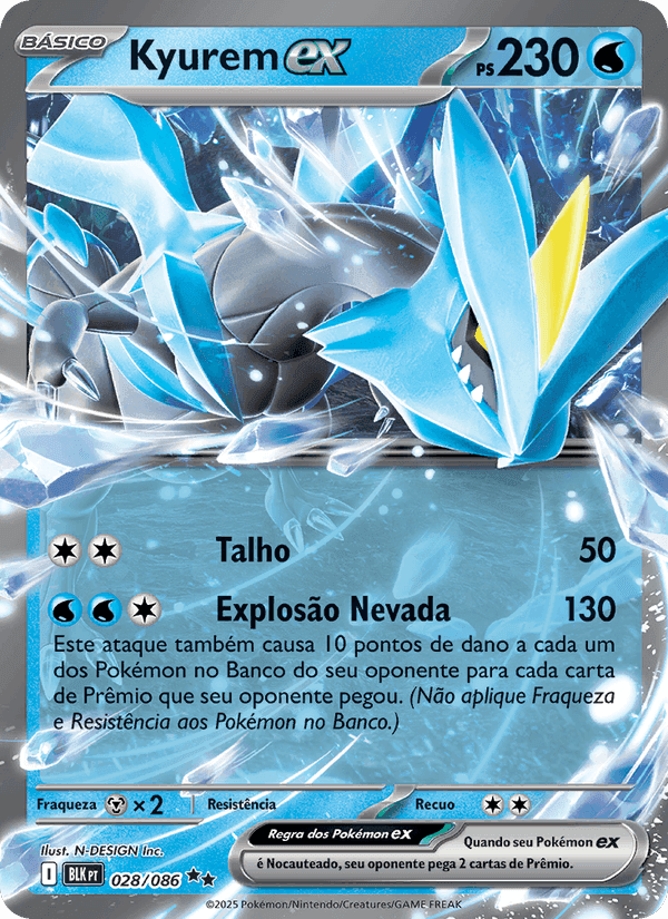 Kyurem ex, carta 028 de Raio Preto