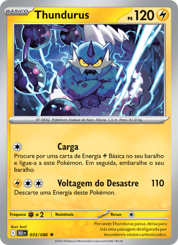 Thundurus, carta 033 de Raio Preto