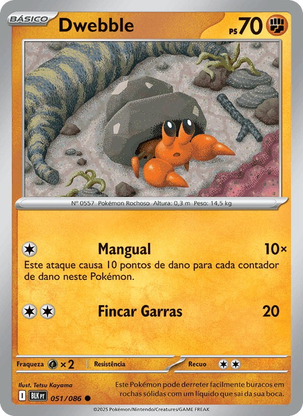 Dwebble, carta 051 de Raio Preto