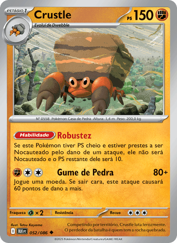 Crustle, carta 052 de Raio Preto
