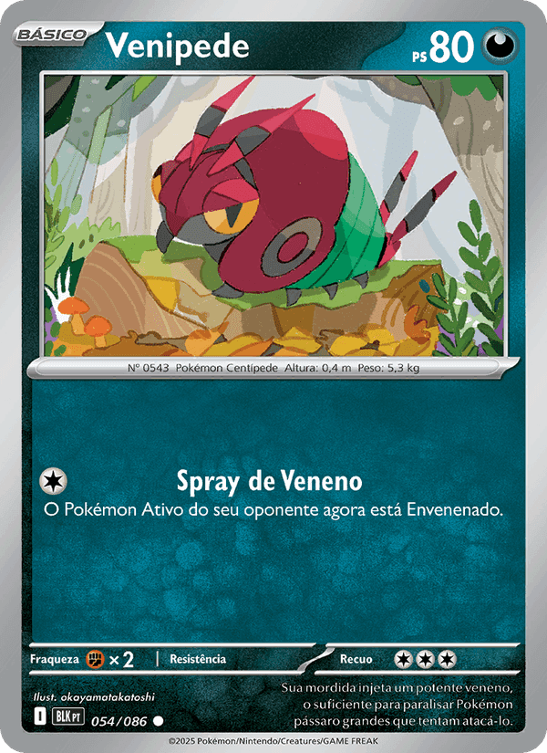 Venipede, carta 054 de Raio Preto
