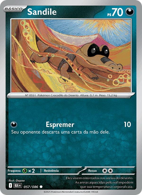 Sandile, carta 057 de Raio Preto