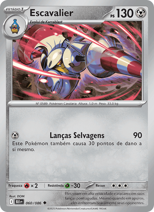 Escavalier, carta 060 de Raio Preto