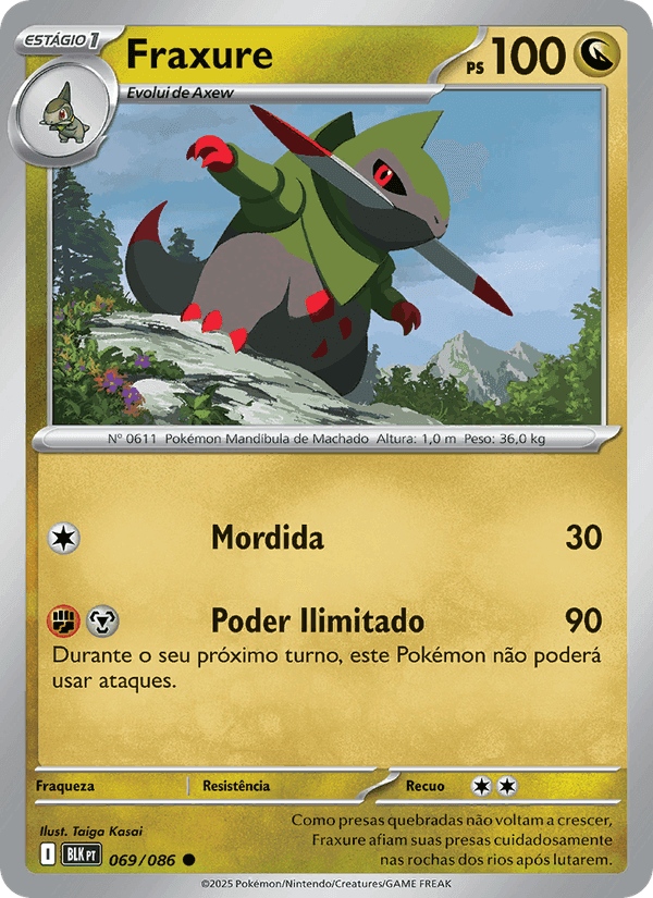 Fraxure, carta 069 de Raio Preto