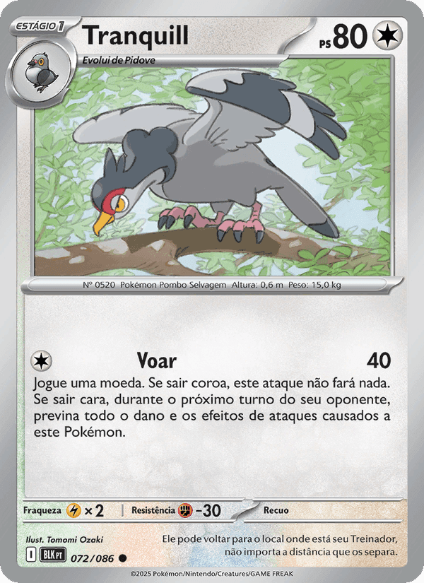 Tranquill, carte 072 de Raio Preto