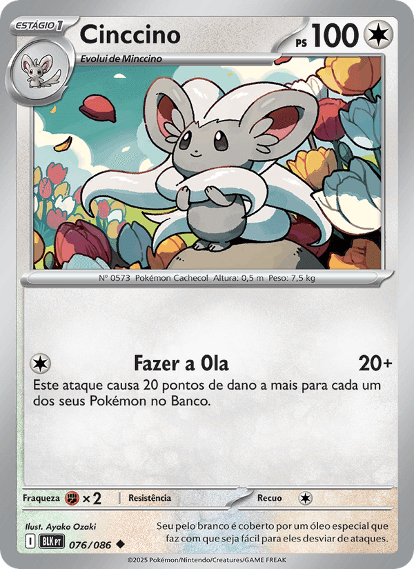 Cinccino, carte 076 de Raio Preto