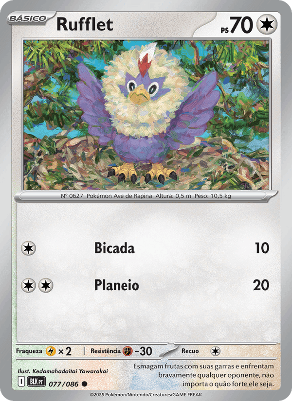 Rufflet, card 077 from Raio Preto