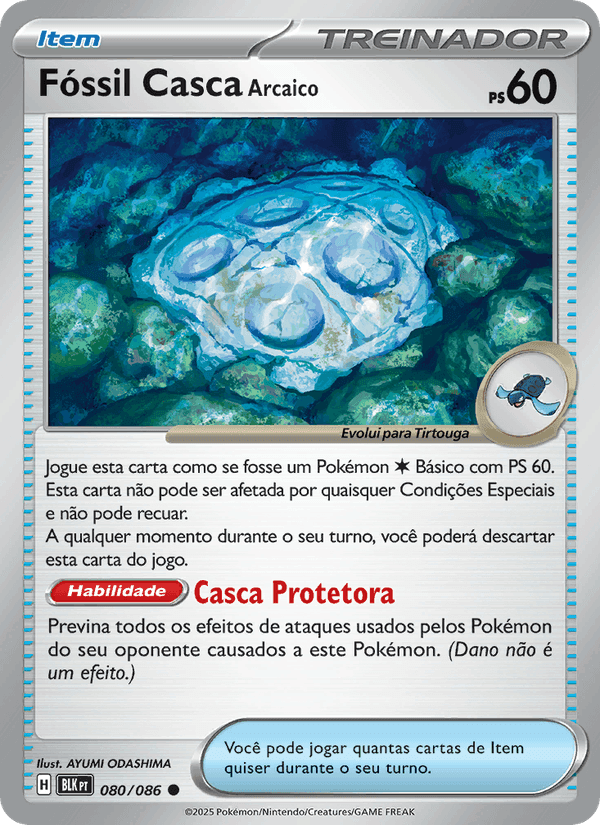 Fóssil Casca Arcaico, carta 080 de Raio Preto