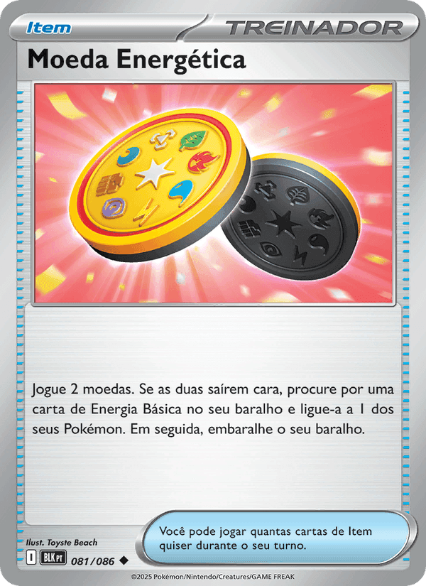 Moeda Energética, carta 081 de Raio Preto