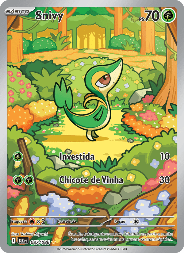 Snivy, carta 087 de Raio Preto