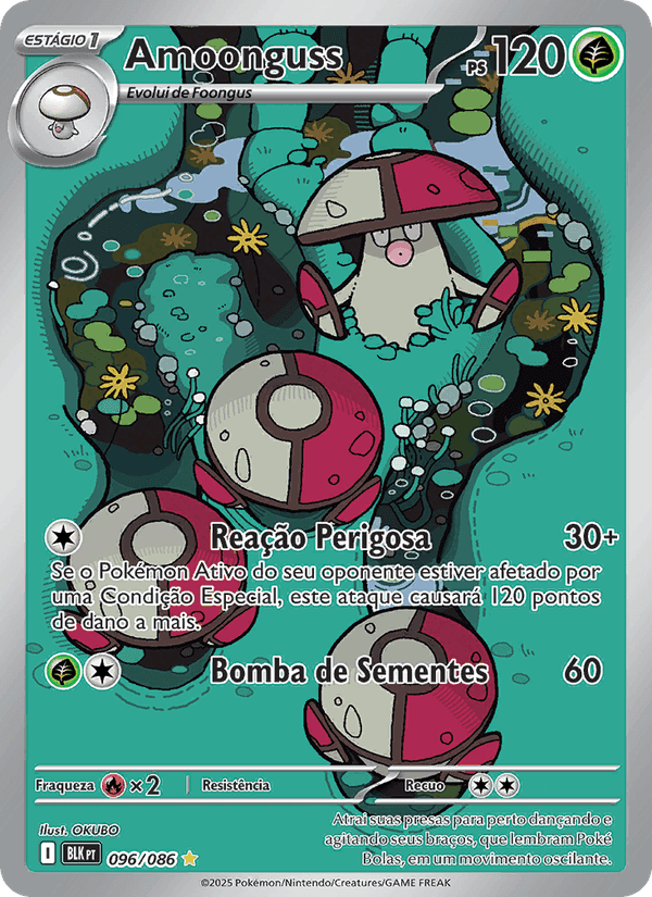 Amoonguss, carte 096 de Raio Preto