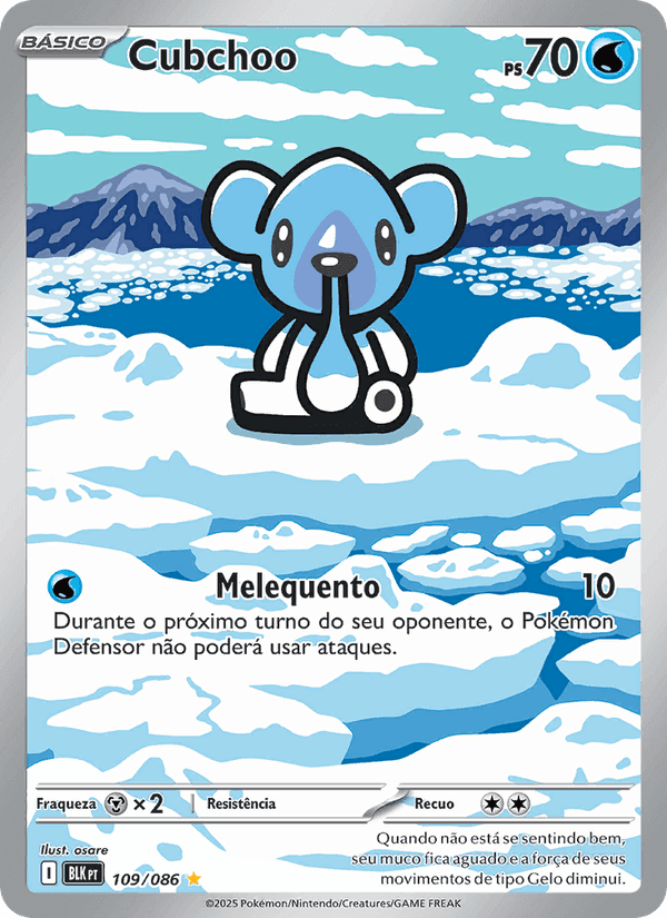 Cubchoo, carte 109 de Raio Preto