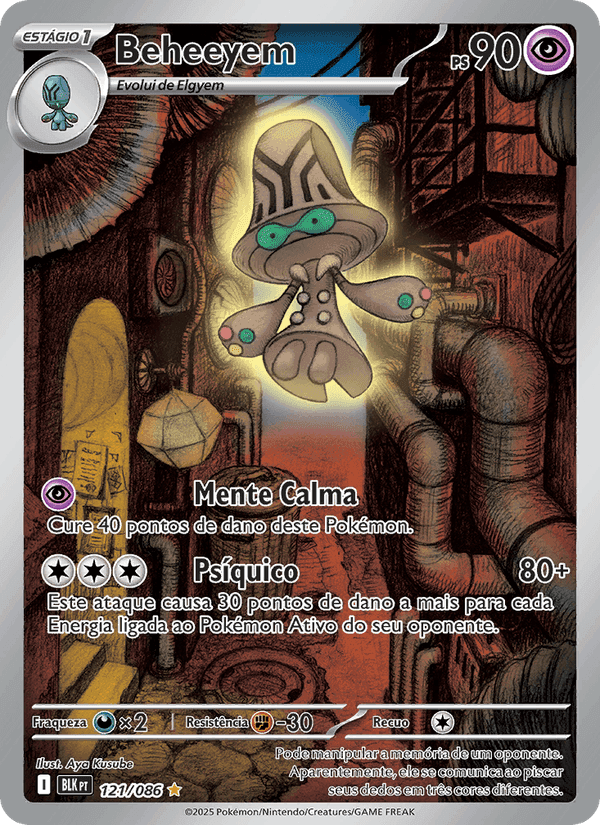 Beheeyem, card 121 from Raio Preto