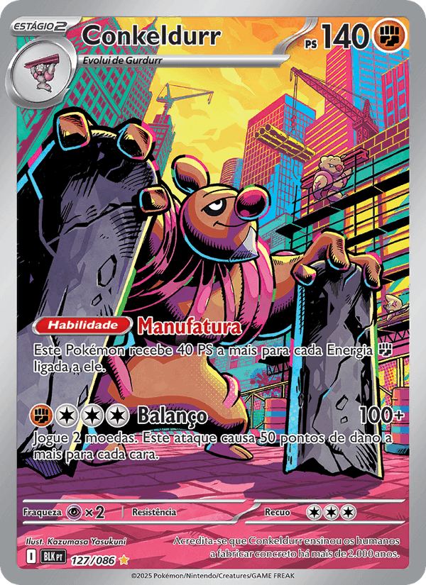 Conkeldurr, card 127 from Raio Preto