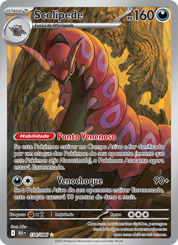 Scolipede, carta 134 de Raio Preto