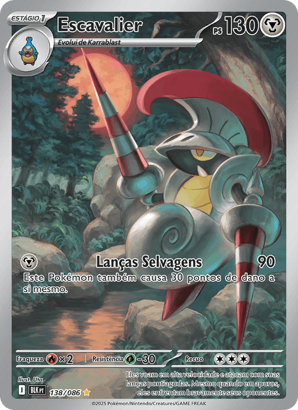 Escavalier, carte 138 de Raio Preto