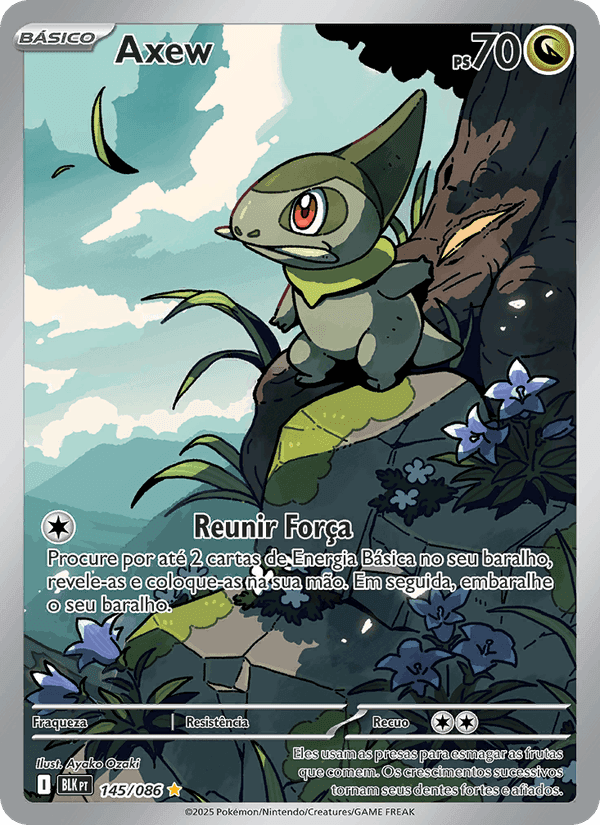 Axew, carte 145 de Raio Preto