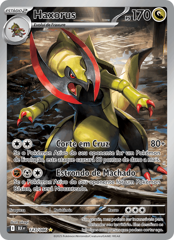 Haxorus, carta 147 de Raio Preto