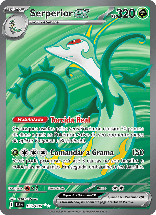 Serperior ex, carta 156 de Raio Preto