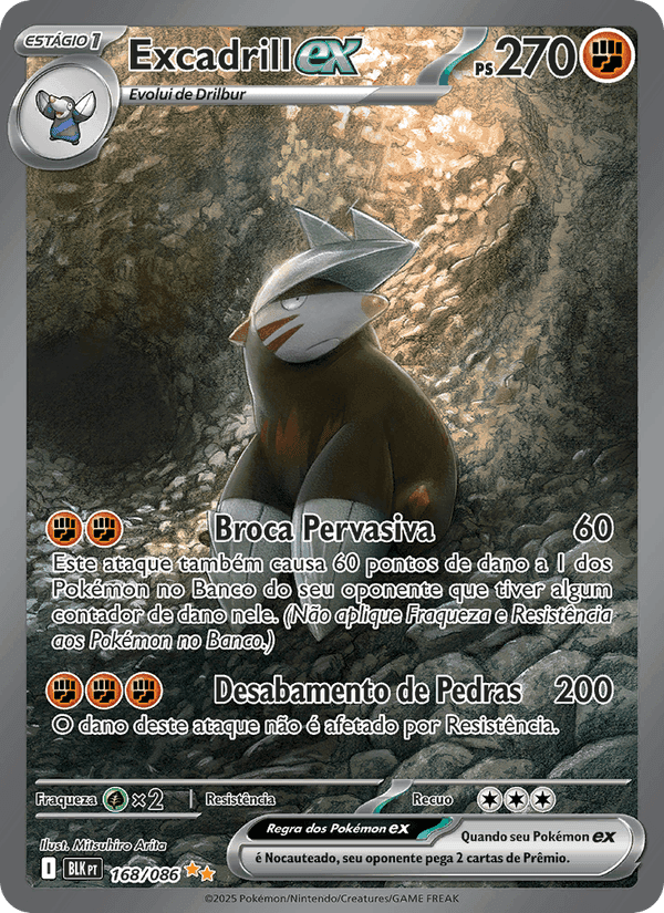 Excadrill ex, carta 168 de Raio Preto