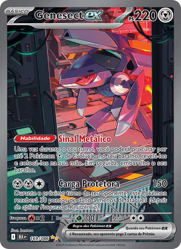 Genesect ex, carta 169 de Raio Preto