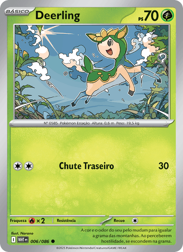 Deerling, carta 006 di Fogo Branco
