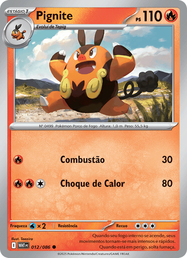 Pignite, carta 012 di Fogo Branco