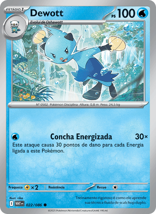 Dewott, carta 022 di Fogo Branco