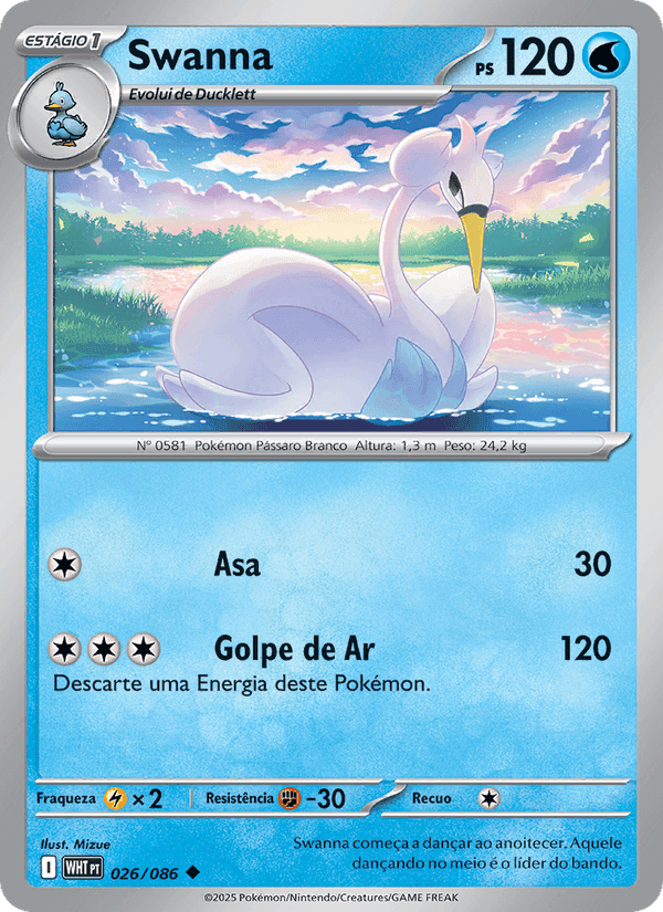 Swanna, carta 026 de Fogo Branco