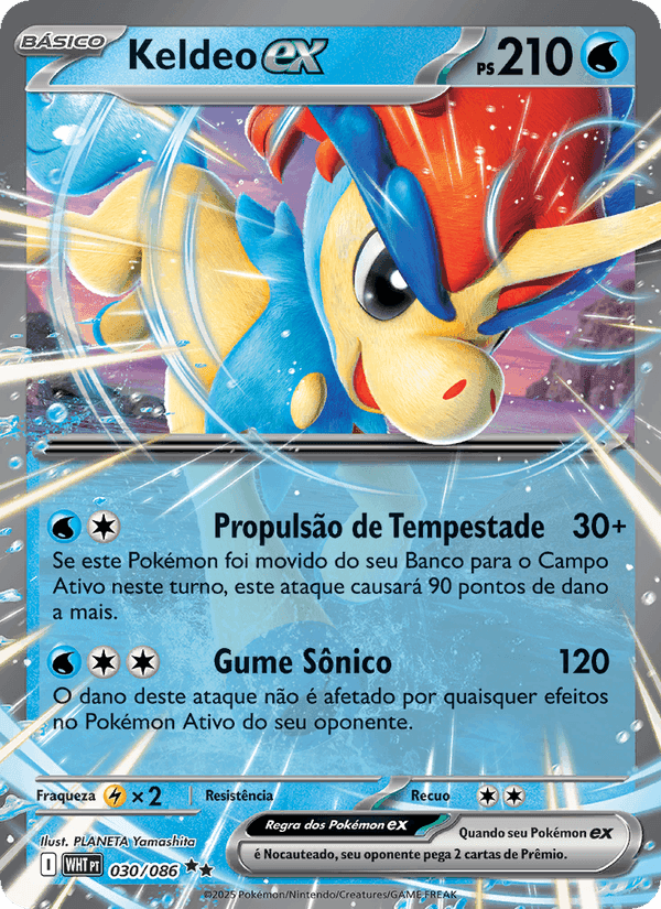 Keldeo ex, carta 030 di Fogo Branco