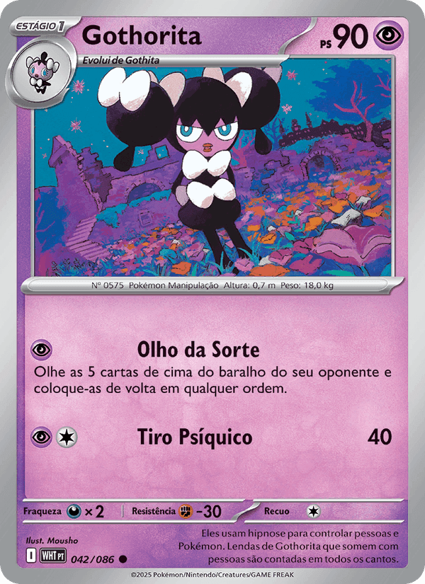 Gothorita, card 042 from Fogo Branco