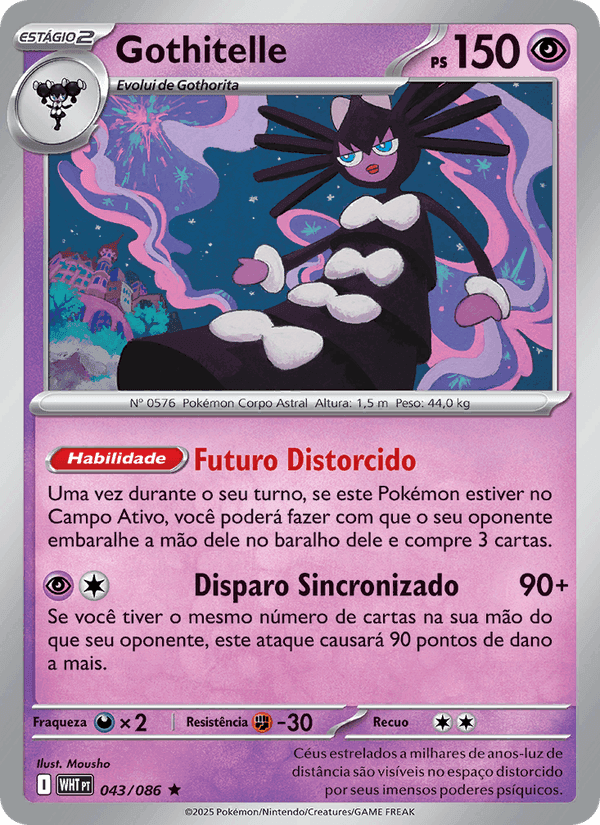 Gothitelle, carta 043 de Fogo Branco