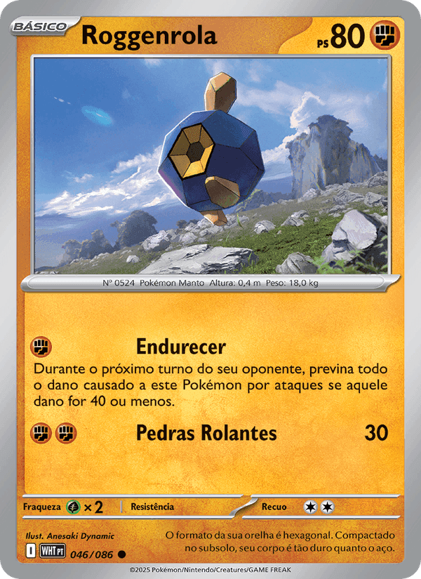 Roggenrola, carta 046 di Fogo Branco