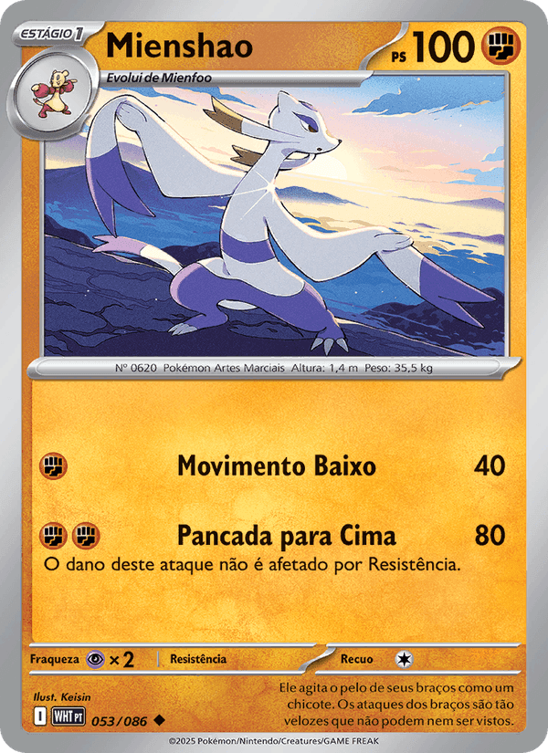 Mienshao, carta 053 di Fogo Branco