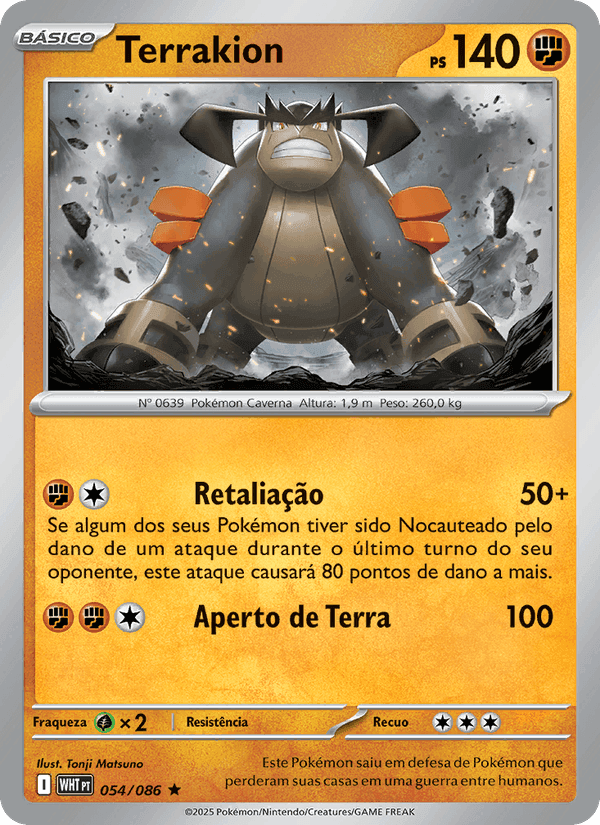 Terrakion, carta 054 di Fogo Branco