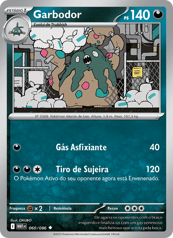 Garbodor, carte 060 de Fogo Branco
