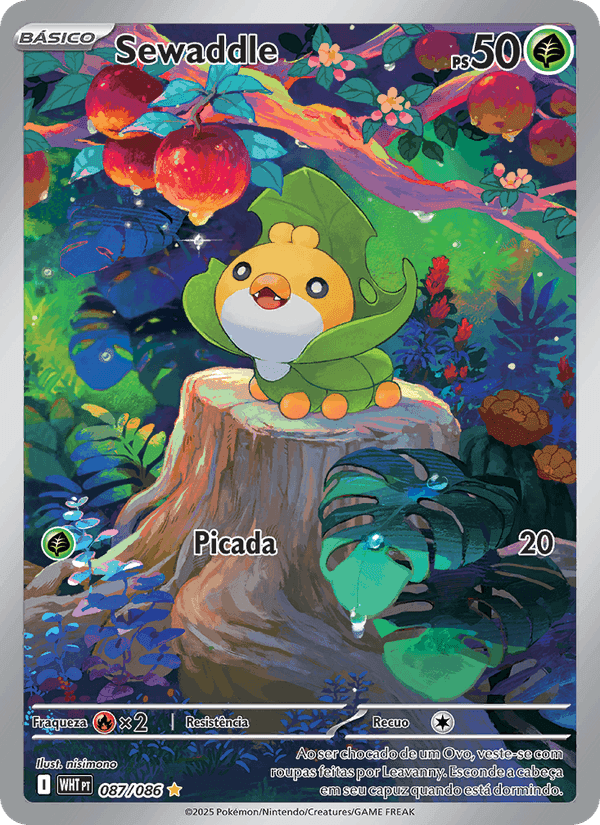 Sewaddle, card 087 from Fogo Branco