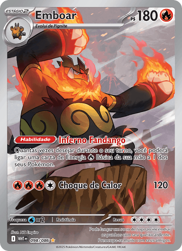 Fogo Branco の 098 番、Emboar