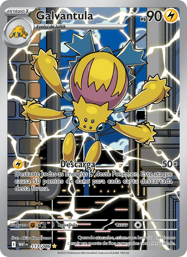 Galvantula, card 117 from Fogo Branco