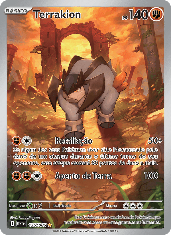 Terrakion, carta 135 di Fogo Branco