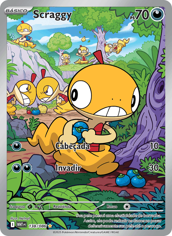 Scraggy, card 138 from Fogo Branco