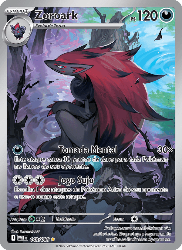 Zoroark, carta 143 di Fogo Branco