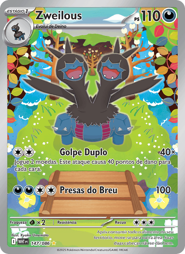 Zweilous, card 147 from Fogo Branco