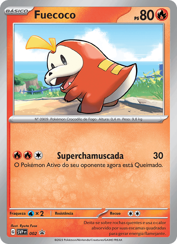 Fuecoco, card 002 from SVP Black Star Promos