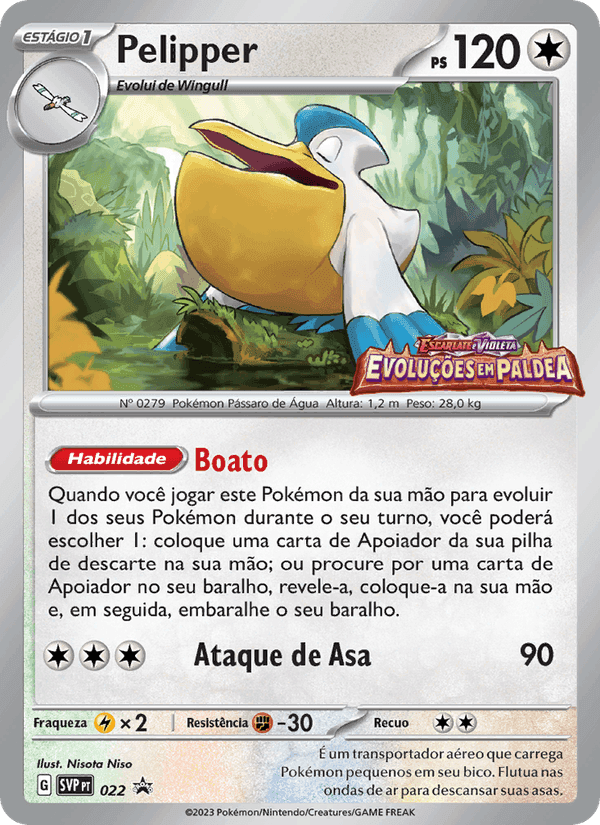 Pelipper, carta 022 de SVP Black Star Promos