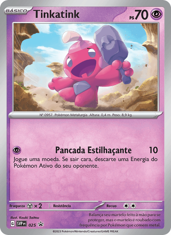 Tinkatink, carta 025 de SVP Black Star Promos