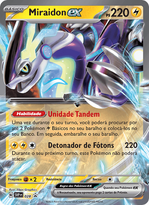 SVP Black Star Promos の 028 番、Miraidon ex