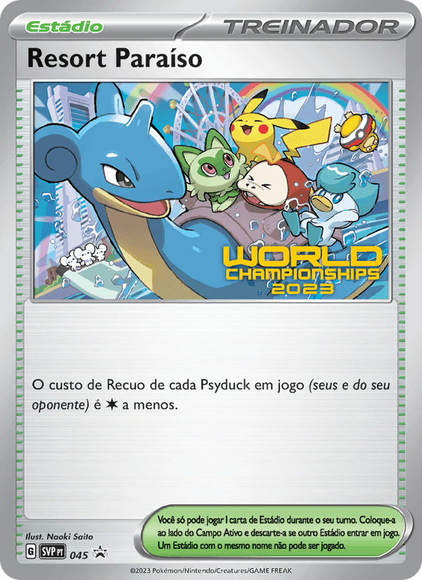 Resort Paraíso, carta 045 de SVP Black Star Promos