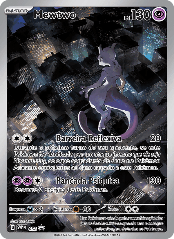 Mewtwo, carte 052 de SVP Black Star Promos