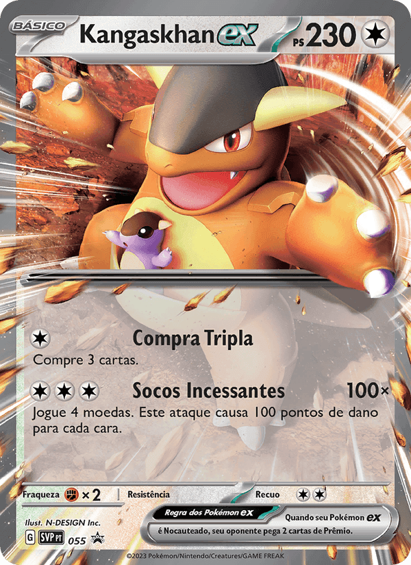 Kangaskhan ex, carta 055 de SVP Black Star Promos